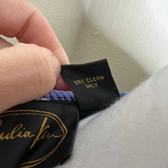 90s Julia Kim Jacket Large Retro Artsy Wearable Art To Wear Chenille Toggle Vtg - Picture 5 of 7